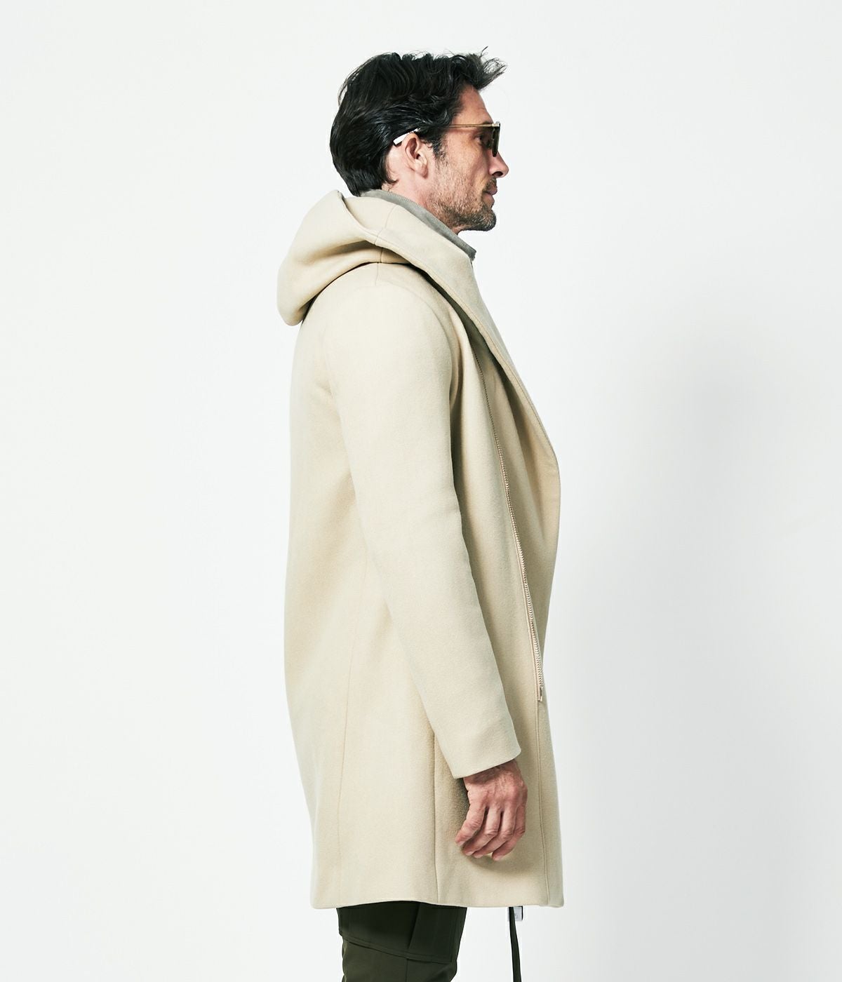 WRAP COAT -WOOL MELTON- | junhashimoto（ジュンハシモト）Official