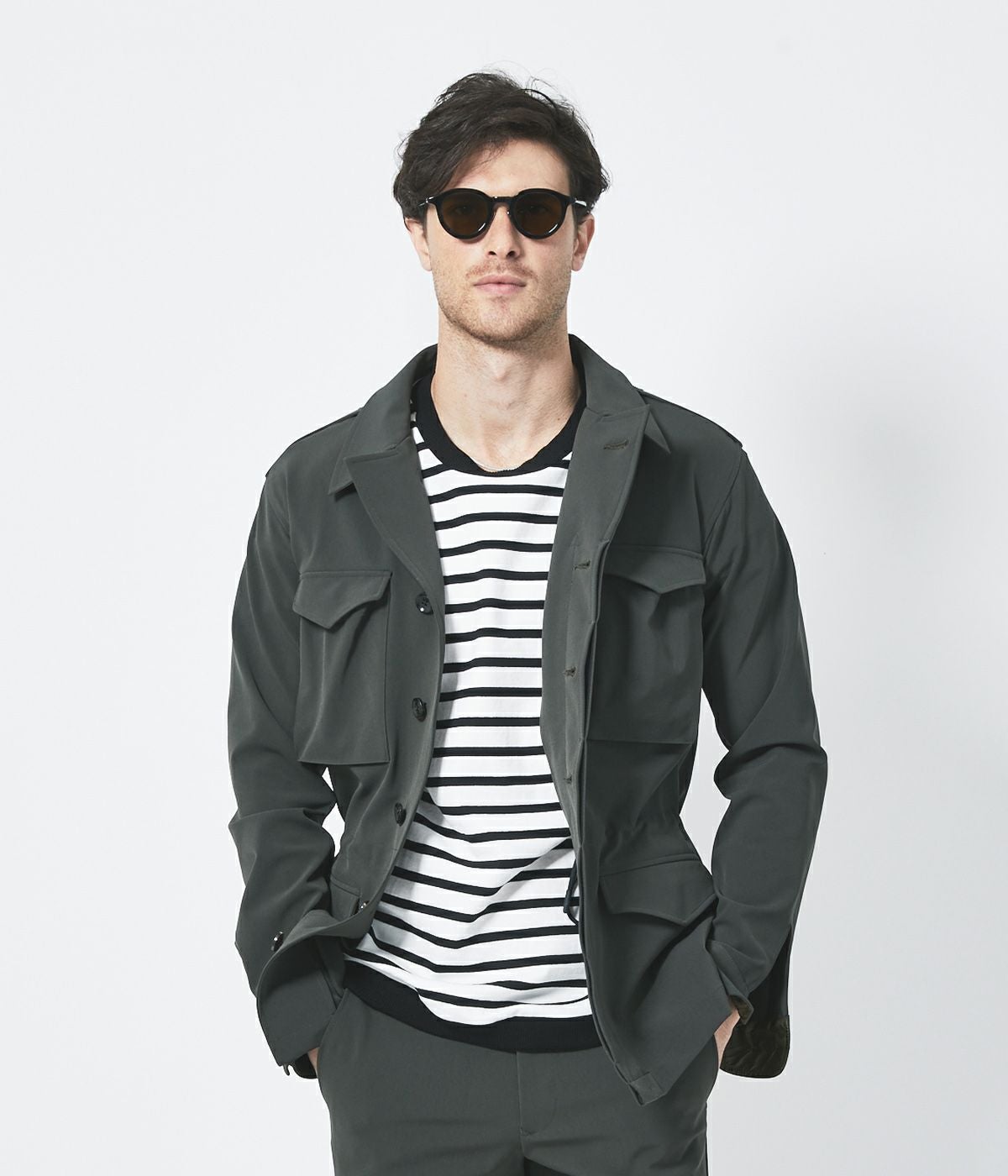 WRAP COAT -WOOL MELTON- | junhashimoto（ジュンハシモト）Official