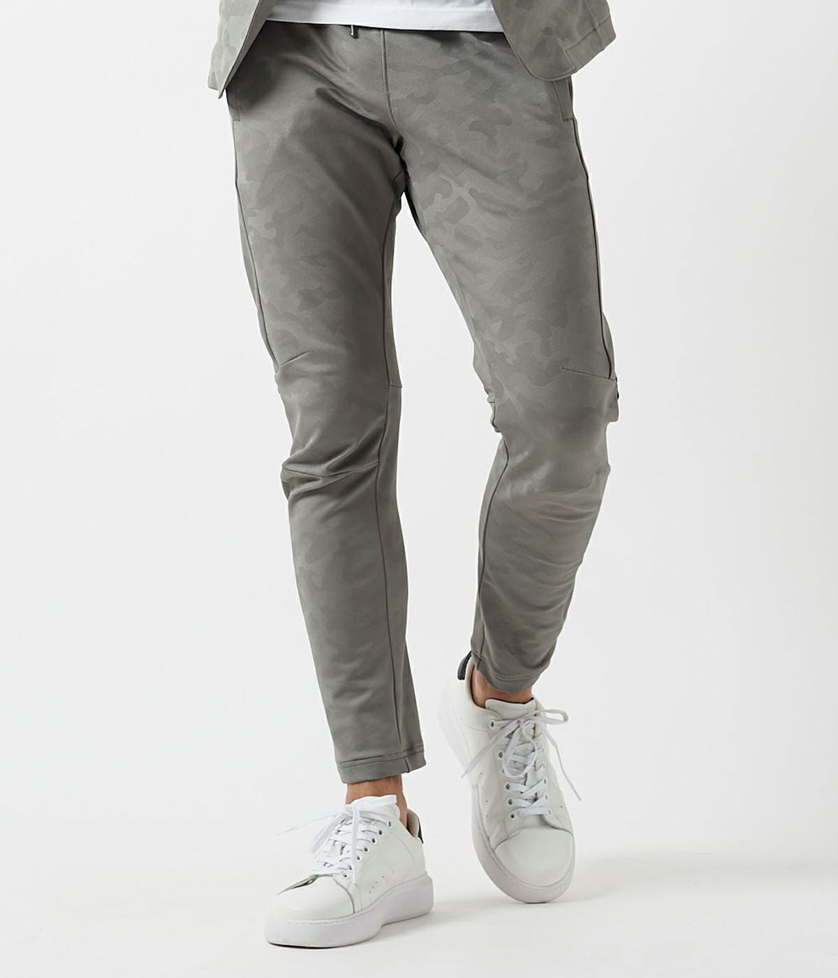 SLIM JERSEY PANTS -EMBOSS CAMO- | junhashimoto（ジュンハシモト
