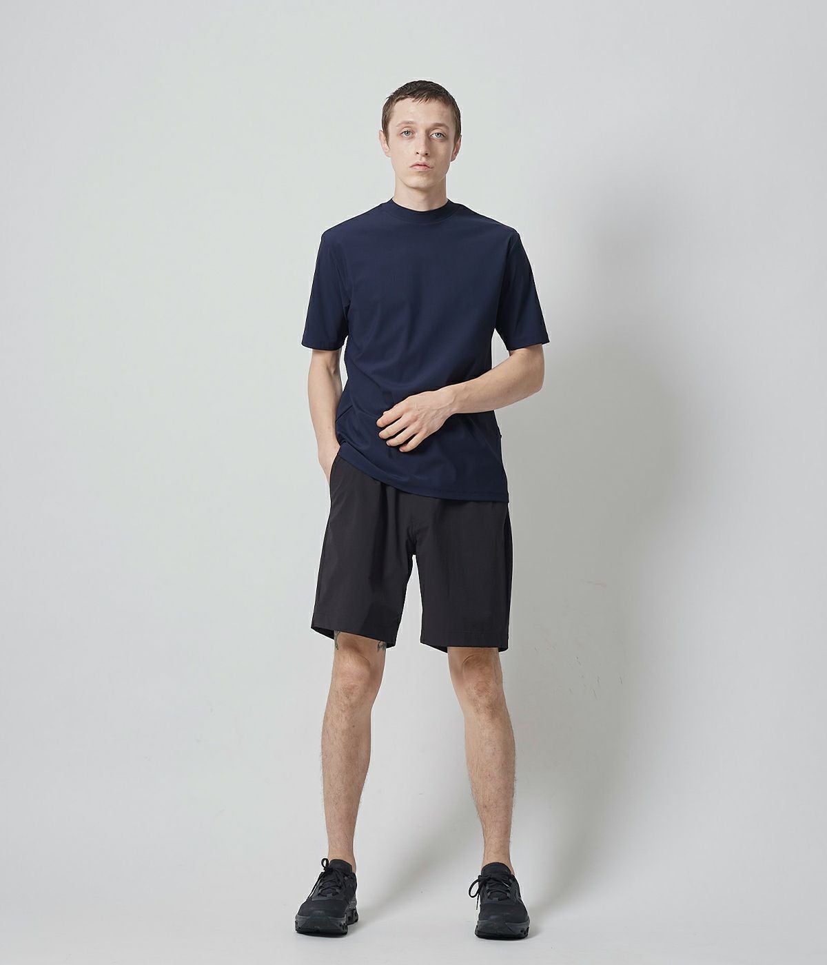 JH+ SIDE ZIP MOCK NECK T | junhashimoto（ジュンハシモト）Official