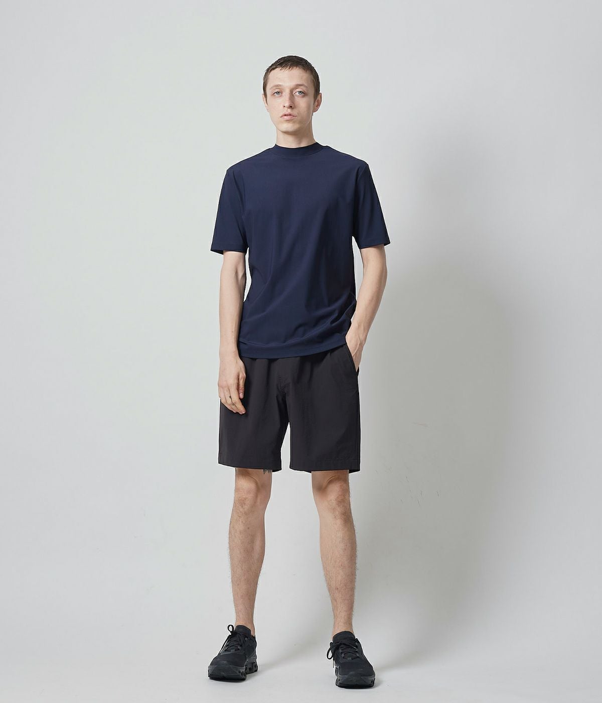 JH+ SIDE ZIP MOCK NECK T | junhashimoto（ジュンハシモト）Official