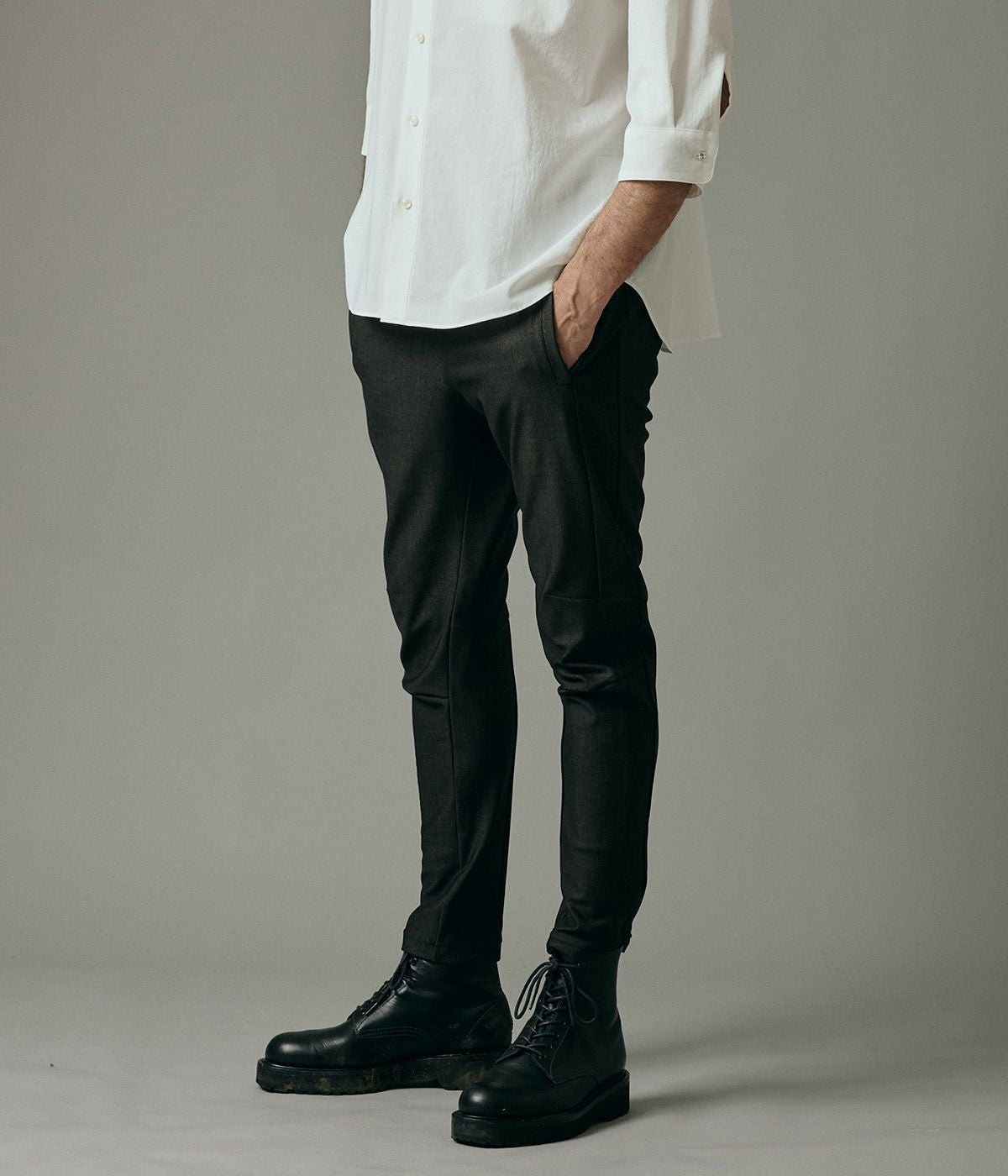 SLIM JERSEY PANTS-USO TWILL- | junhashimoto（ジュンハシモト