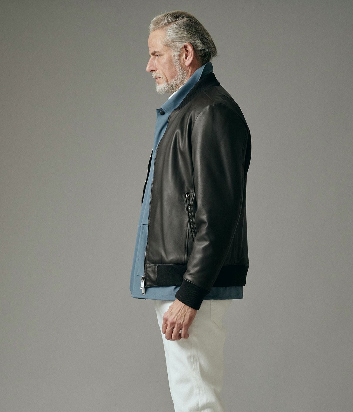 LEATHER MA-1 | junhashimoto（ジュンハシモト）Official webshop