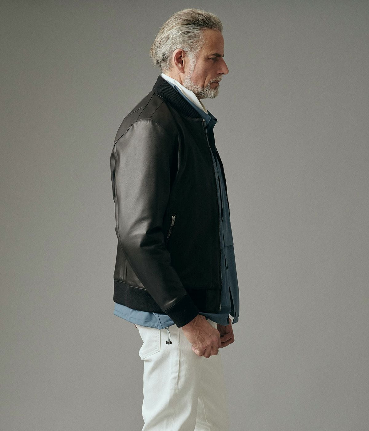 LEATHER MA-1 | junhashimoto（ジュンハシモト）Official webshop
