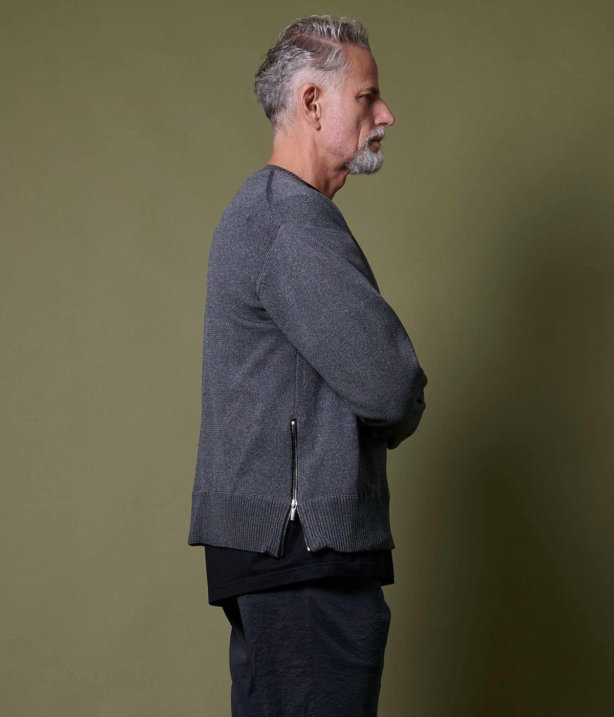 ZIP SLIT KNIT L/S | junhashimoto（ジュンハシモト）Official webshop