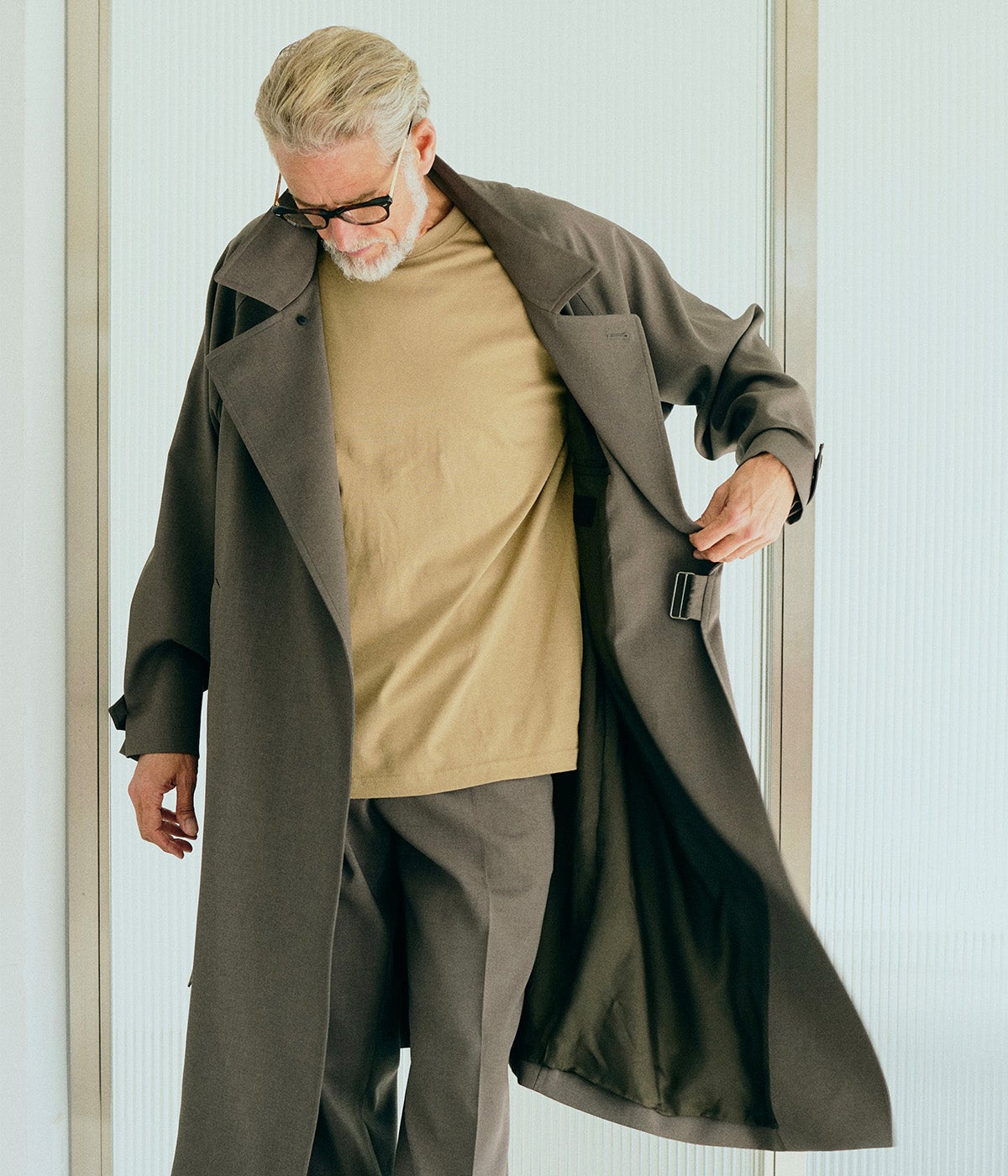 LOOSE TIELOCKEN COAT | junhashimoto（ジュンハシモト）Official webshop