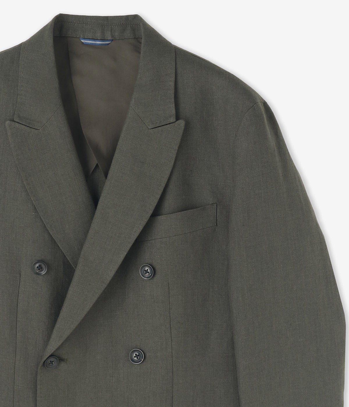 junhashimoto　オリーブグリーン ウール混合 ジャケット CLASSIC DOUBLE JACKET | junhashimoto（ジュンハシモト）Official webshop