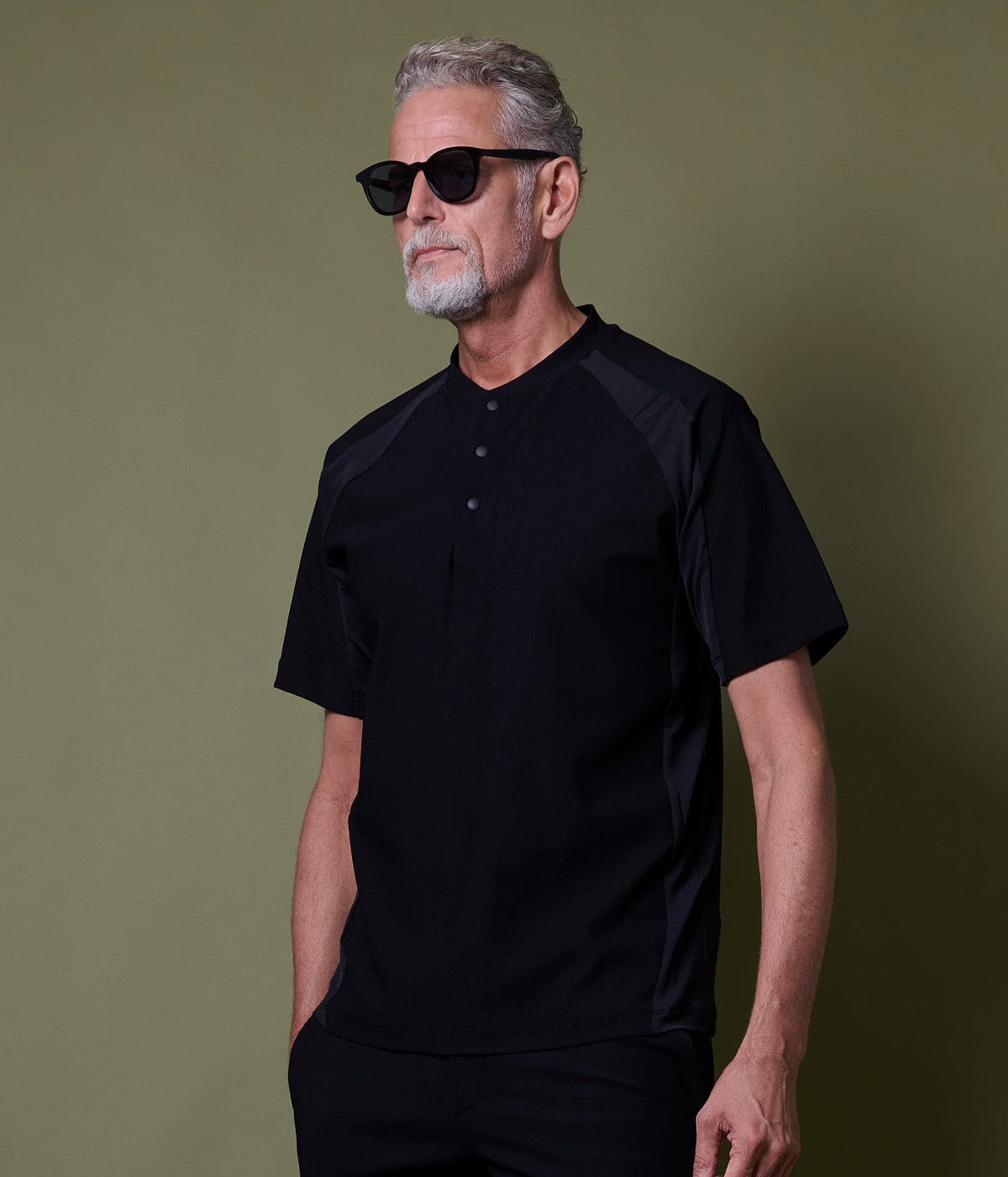 DRY HENRY NECK TEE | junhashimoto（ジュンハシモト）Official webshop