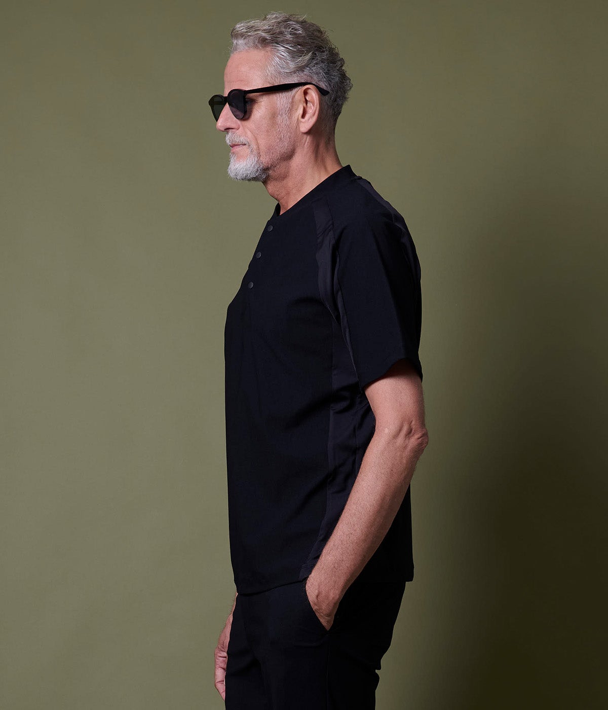 DRY HENRY NECK TEE | junhashimoto（ジュンハシモト）Official webshop