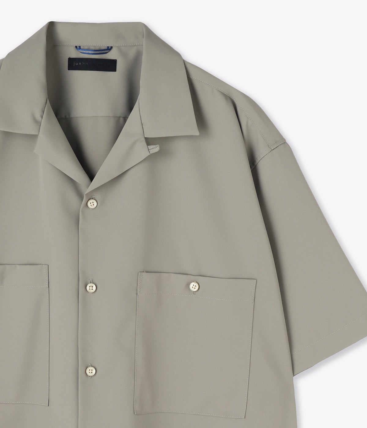 DOUBLE POCKET OPEN COLLAR SHIRT | junhashimoto（ジュンハシモト
