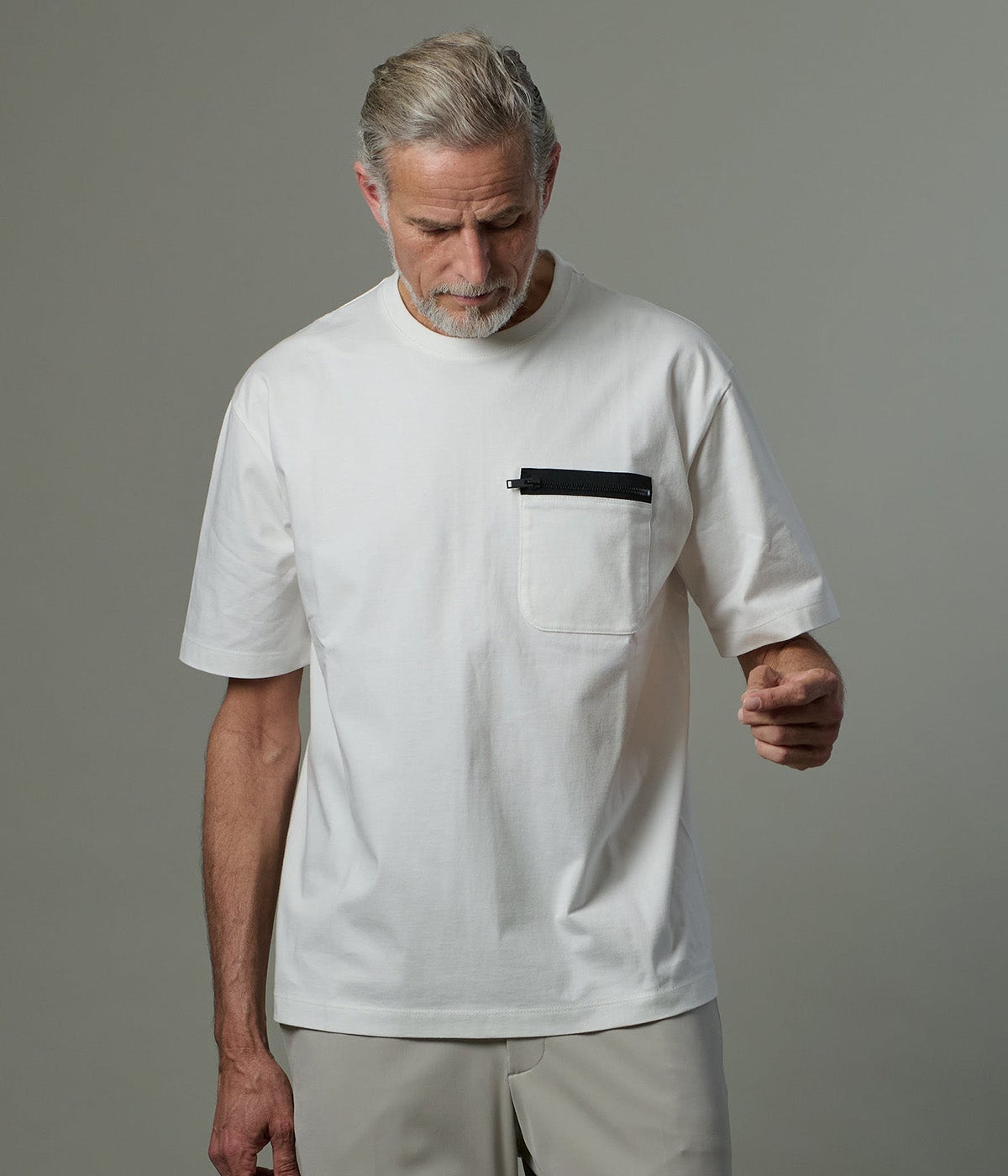 ZIP POCKET TEE | junhashimoto（ジュンハシモト）Official webshop