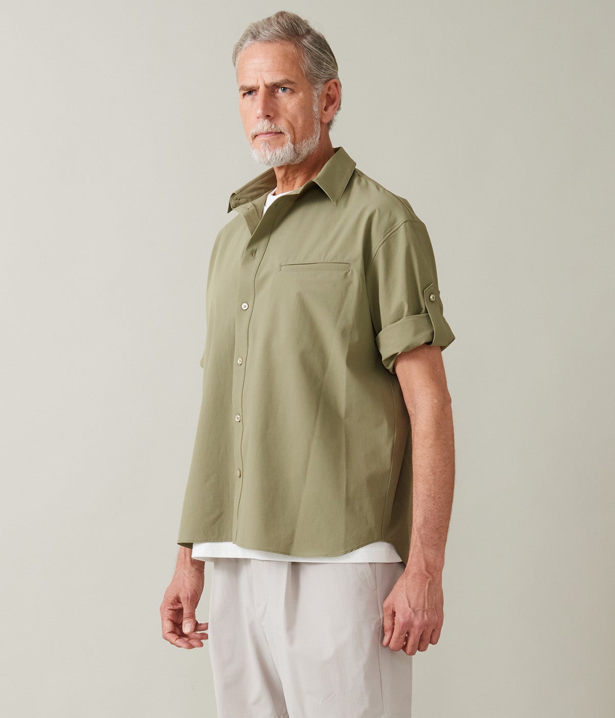 3/4 ROLL-UP SHIRT | junhashimoto（ジュンハシモト）Official webshop