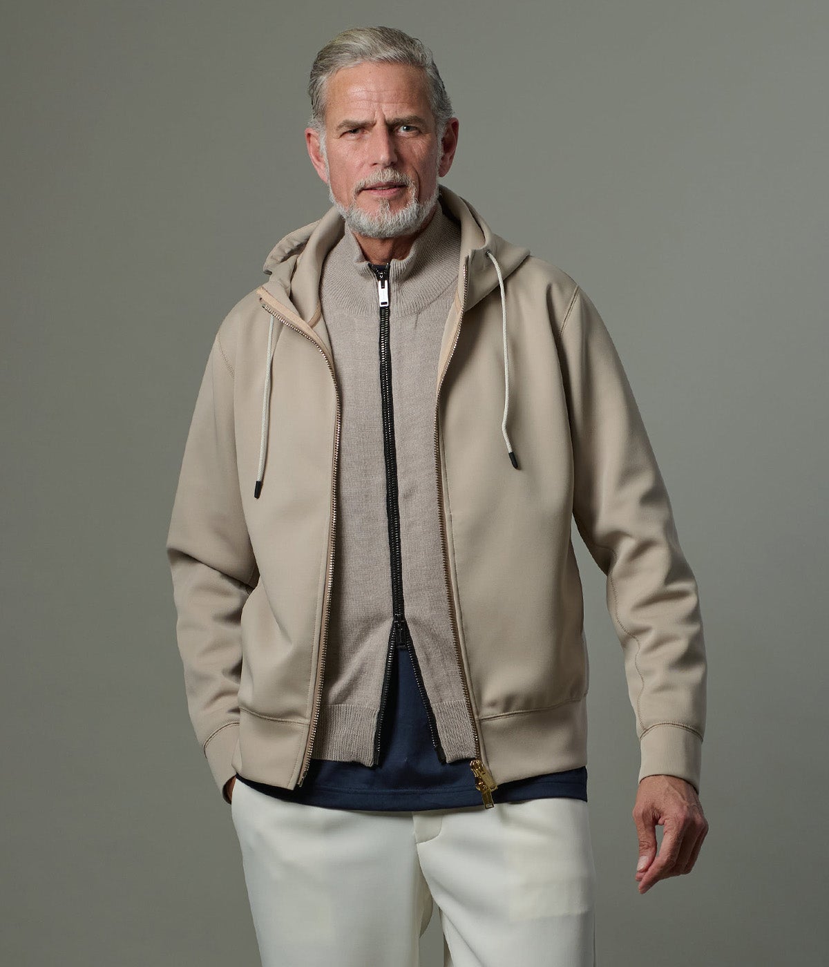 HIGH NECK ZIP HOODIE | junhashimoto（ジュンハシモト）Official webshop